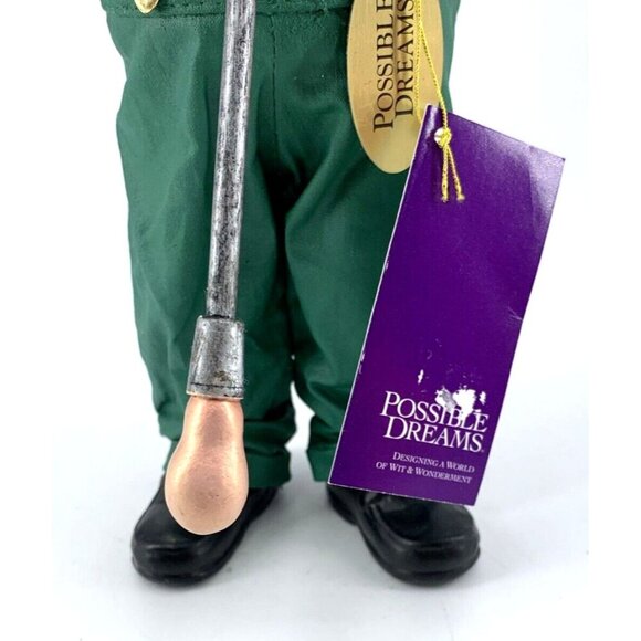 Clothtique Santa Possible Dreams Glassworks Glass Blowing 10" NWT 2000 Vintage - Picture 4 of 10